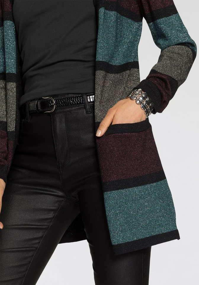 Melrose Longstrickjacke aus weichem Glitzergarn – Bild 3 von 5