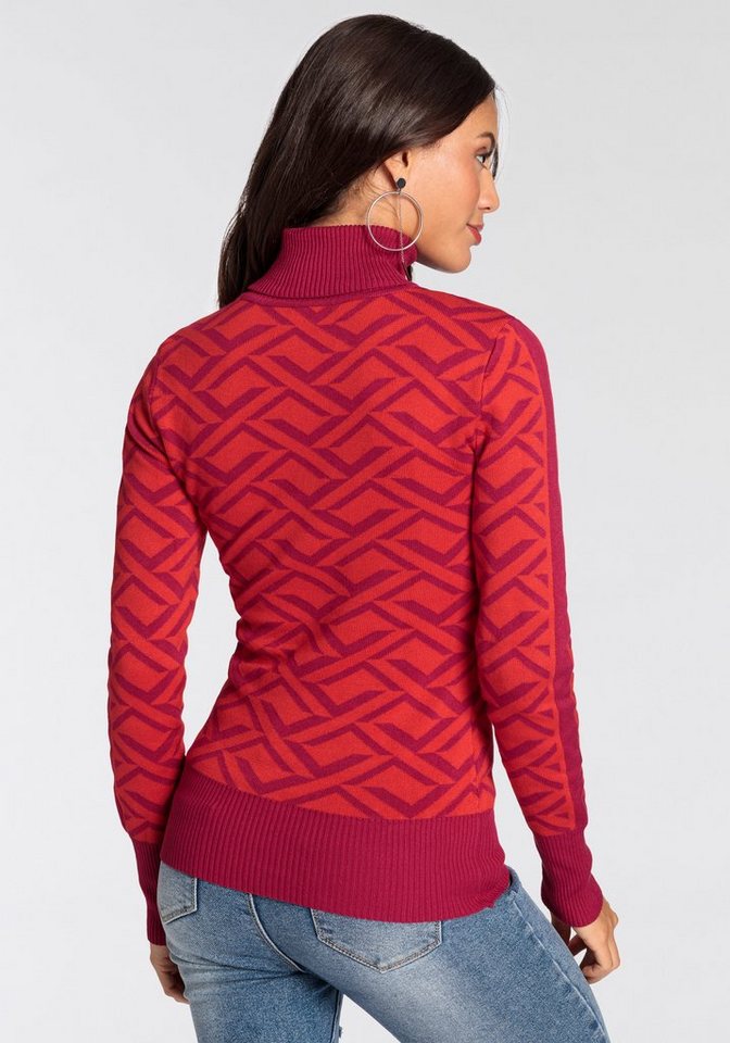 Melrose Rollkragenpullover mit Jacquard-Muster – Bild 2 von 5
