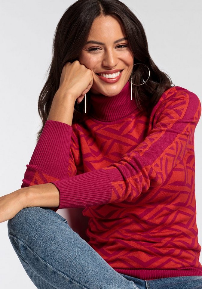 Melrose Rollkragenpullover mit Jacquard-Muster – Bild 5 von 5