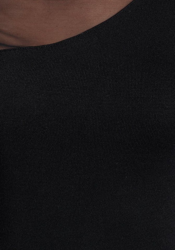 Melrose Strickkleid in femininer Mini-Länge mit Mesh – Bild 5 von 5