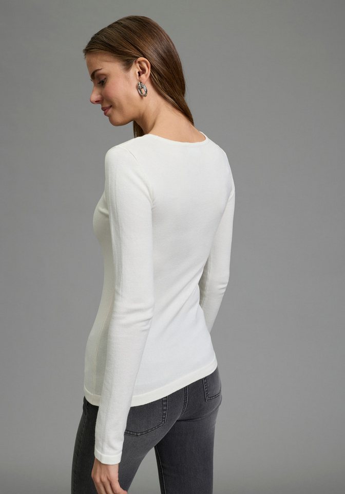 Melrose Strickpullover aus leichtem Feinstrick mit Cut-Out und süßem Knotendetail – Bild 2 von 5