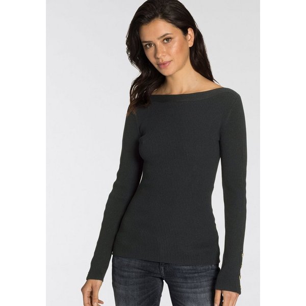 Melrose Strickpullover aus Rippqualität mit Knöpfen