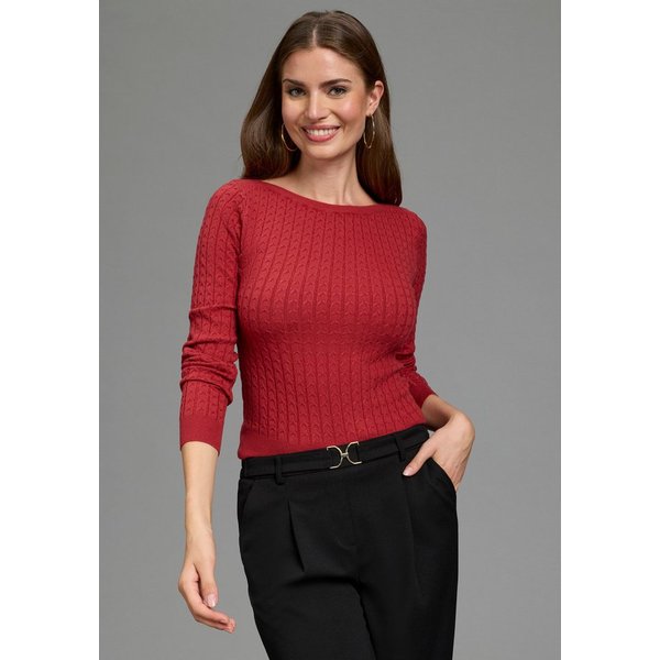 Melrose Strickpullover mit Zopfmuster, aus weicher Viskosemischung