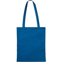 Baumwoll-Tragetaschen, blau 38x42 cm mit zwei langen Henkeln