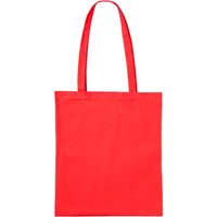 Baumwoll-Tragetaschen,rot 38x42 cm mit zwei langen Henkeln