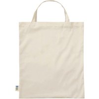 memo Bio-Baumwoll Kindertasche mit Fairtrade-Siegel, natur, 22 x 26 cm, kurze Henkel