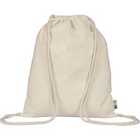 memo Bio-Baumwoll-Turnbeutel, mit Fairtrade-Siegel, natur, 32 x 40 cm