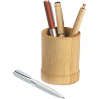 Stiftehalter aus Buchenholz, 9 cm, ⌀ 6,5 cm