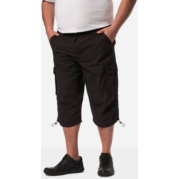 Men Plus Bermudas 3/4-Cargohose Ripstop teilelastischer Bund