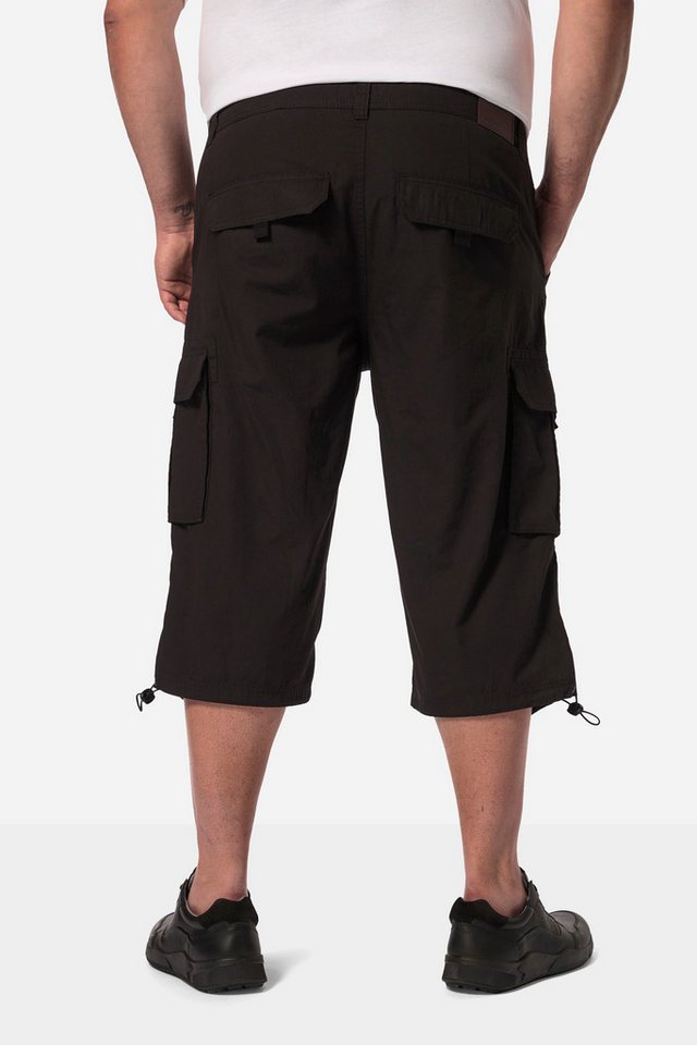 Men Plus Bermudas 3/4-Cargohose Ripstop teilelastischer Bund – Bild 2 von 4