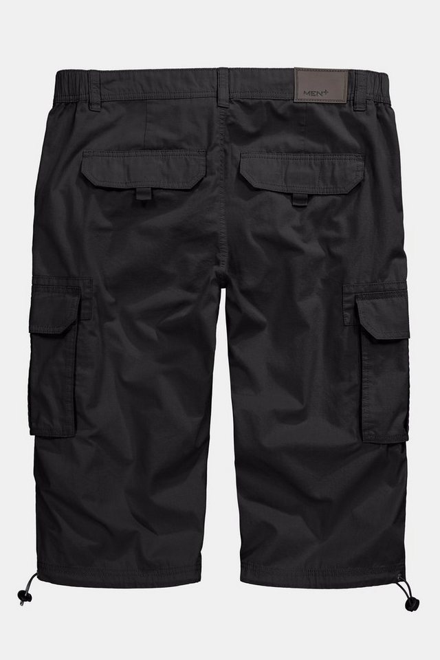 Men Plus Bermudas 3/4-Cargohose Ripstop teilelastischer Bund – Bild 4 von 4