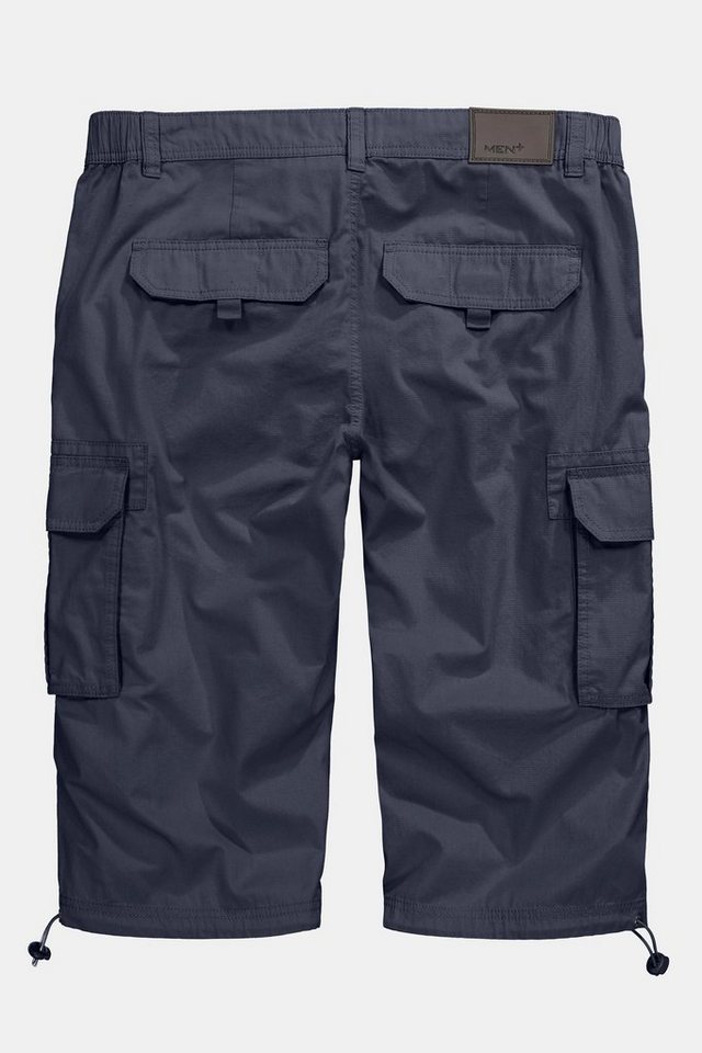 Men Plus Bermudas 3/4-Cargohose Ripstop teilelastischer Bund – Bild 5 von 5