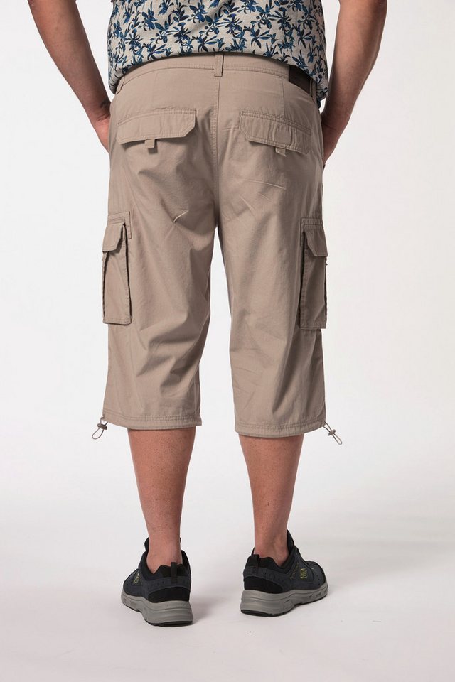 Men Plus Bermudas 3/4-Cargohose Ripstop teilelastischer Bund – Bild 3 von 5