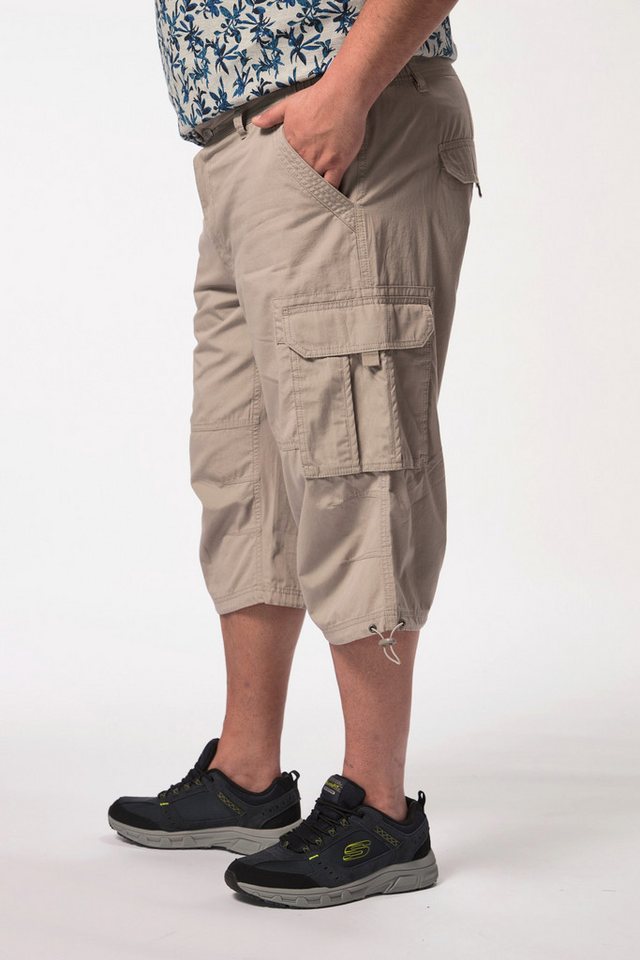 Men Plus Bermudas 3/4-Cargohose Ripstop teilelastischer Bund – Bild 4 von 5