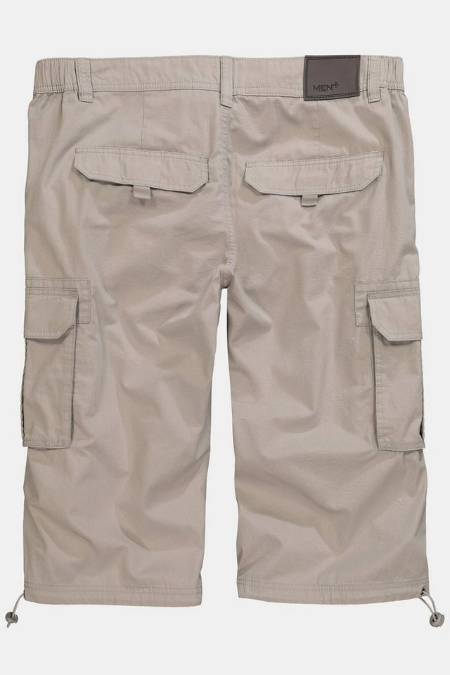 Men Plus Bermudas 3/4-Cargohose Ripstop teilelastischer Bund – Bild 5 von 5