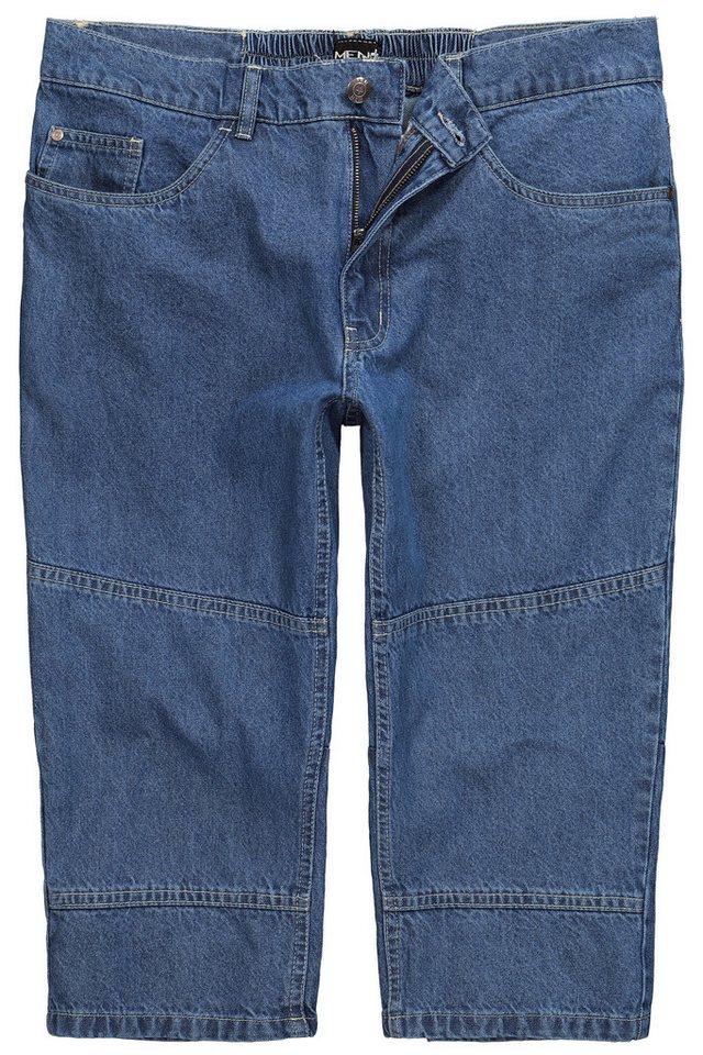 Men Plus Bermudas 3/4-Jeans Denim 5-Pocket Elastikbund – Bild 2 von 5