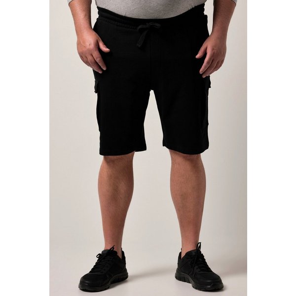 Men Plus Bermudas Cargo-Sweatbermuda Bauchfit Basic Fit Elastikbund