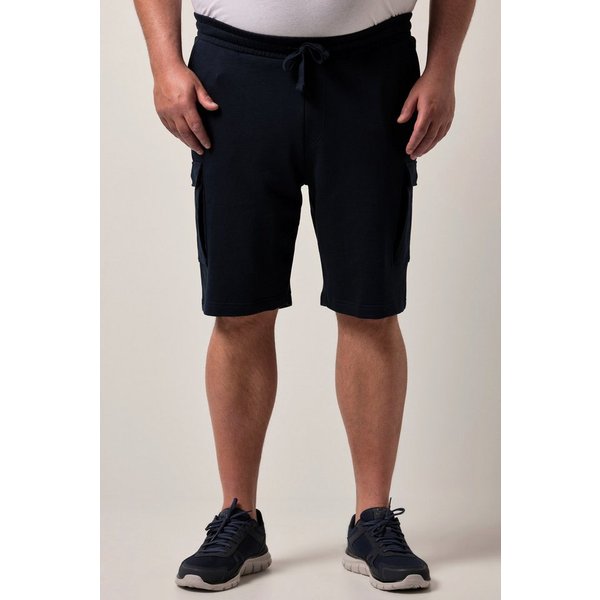 Men Plus Bermudas Cargo-Sweatbermuda Bauchfit Basic Fit Elastikbund