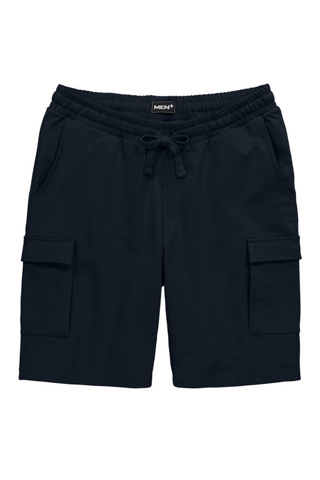 Men Plus Bermudas Cargo-Sweatbermuda Bauchfit Basic Fit Elastikbund – Bild 2 von 5