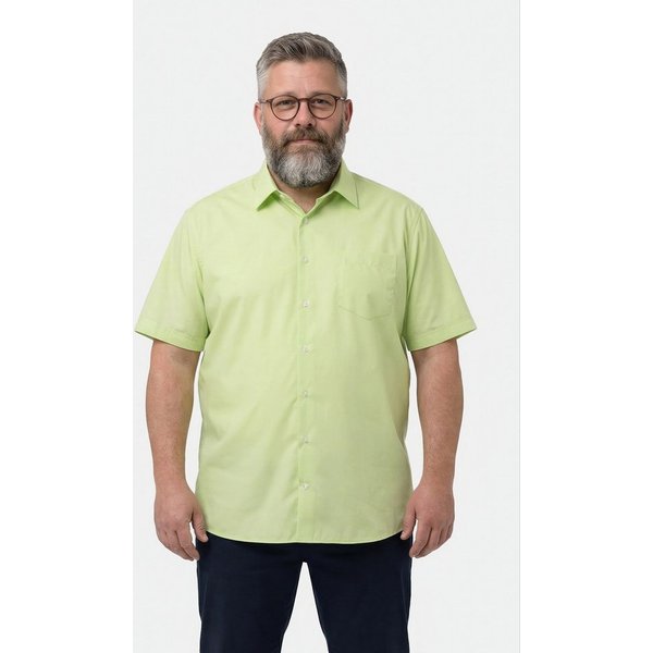 Men Plus Kurzarmhemd Businesshemd Halbarm EasyCare Kentkragen Bestseller