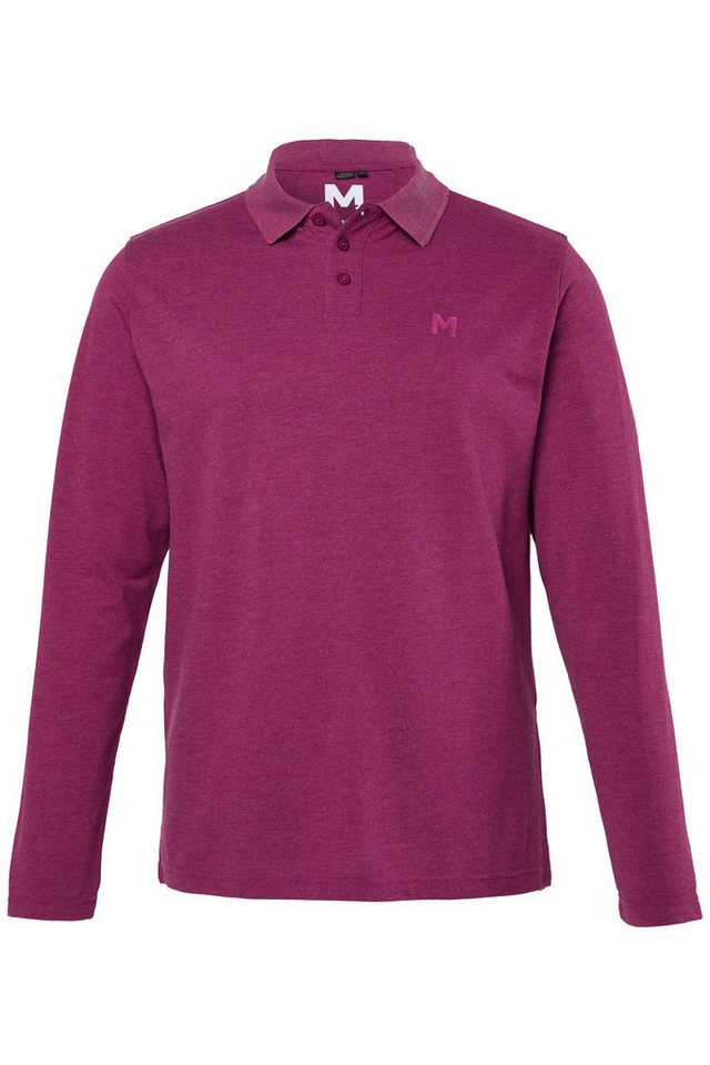Men Plus Poloshirt Poloshirt Basic Piqué Langarm Bestseller – Bild 2 von 3