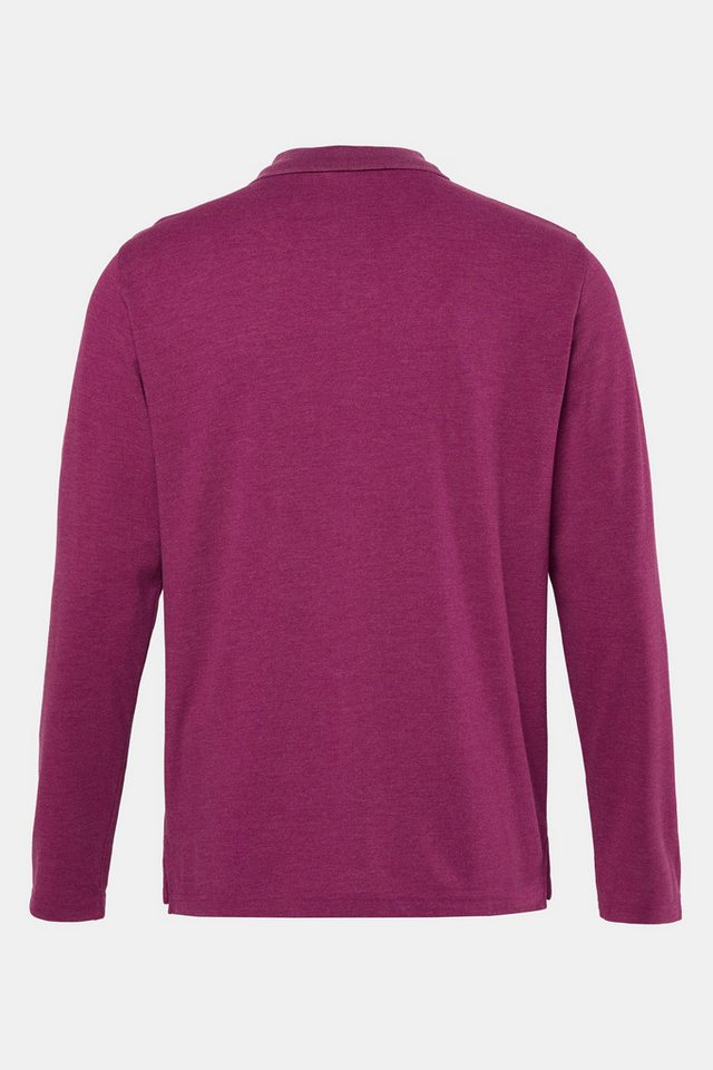 Men Plus Poloshirt Poloshirt Basic Piqué Langarm Bestseller – Bild 3 von 3
