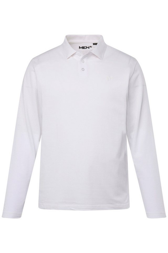 Men Plus Poloshirt Poloshirt Basic Piqué Langarm Bestseller – Bild 2 von 3