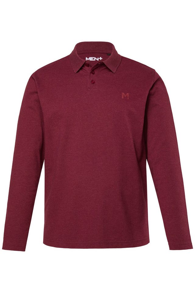 Men Plus Poloshirt Poloshirt Basic Piqué Langarm Bestseller – Bild 2 von 3