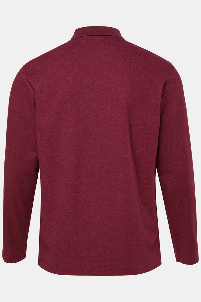 Men Plus Poloshirt Poloshirt Basic Piqué Langarm Bestseller – Bild 3 von 3