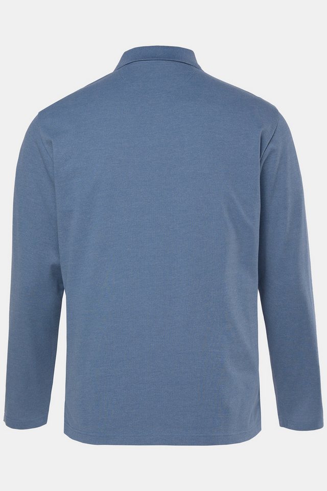 Men Plus Poloshirt Poloshirt Basic Piqué Langarm Bestseller – Bild 3 von 3