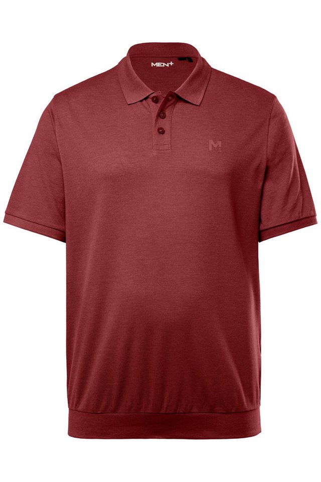 Men Plus Poloshirt Poloshirt Bauchfit Basic Piqué Halbarm Bestseller – Bild 2 von 3