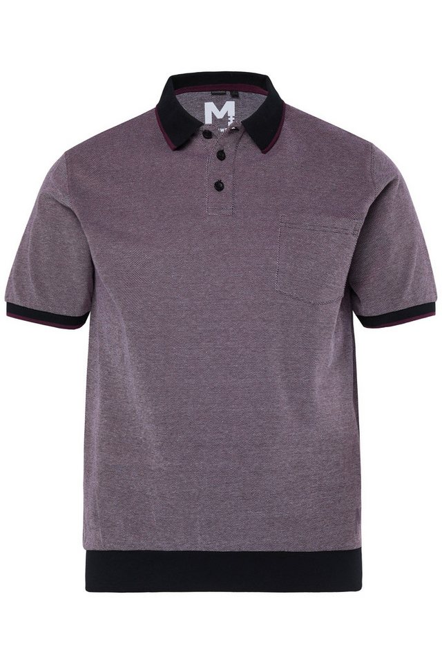 Men Plus Poloshirt Poloshirt Halbarm Bauchfit Piqué – Bild 2 von 3