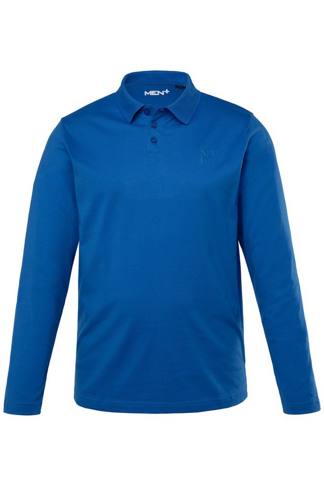 Men Plus Poloshirt Langarm-Poloshirt Basic Rundhals – Bild 2 von 3