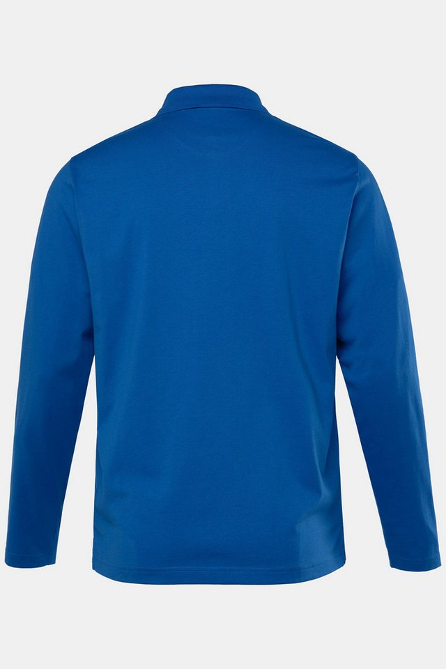 Men Plus Poloshirt Langarm-Poloshirt Basic Rundhals – Bild 3 von 3