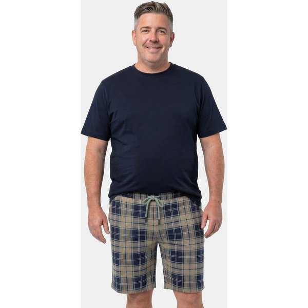 Men Plus Schlafanzug Schlafanzug kurze Form Karo-Hose