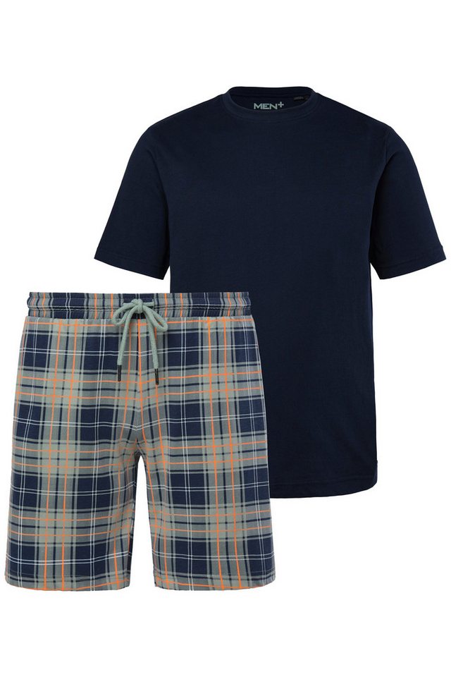 Men Plus Schlafanzug Schlafanzug kurze Form Karo-Hose – Bild 2 von 4
