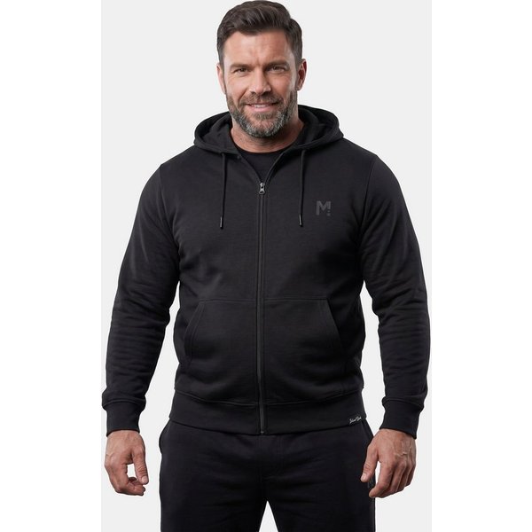 Men Plus Sweatshirt Kapuzen-Sweatjacke Basic Bestseller
