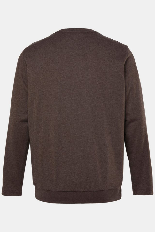 Men Plus T-Shirt Langarmshirt Bauchfit Spezialschnitt Basic Bestseller – Bild 3 von 3