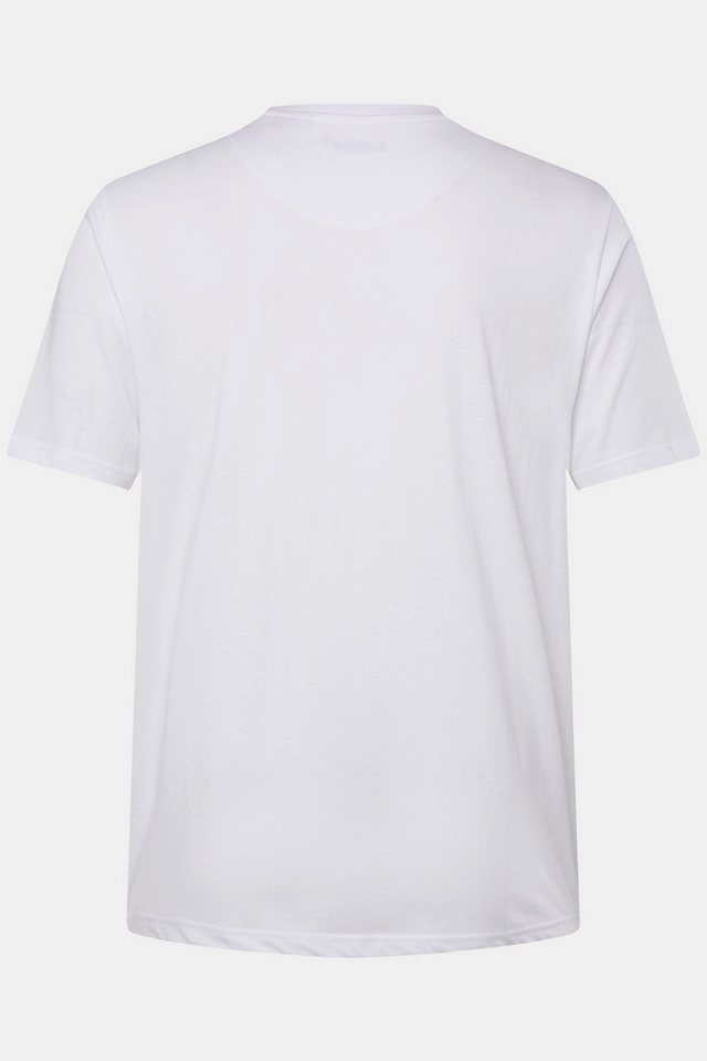 Men Plus T-Shirt T-Shirt Basic Halbarm V-Ausschnitt Bestseller – Bild 3 von 3