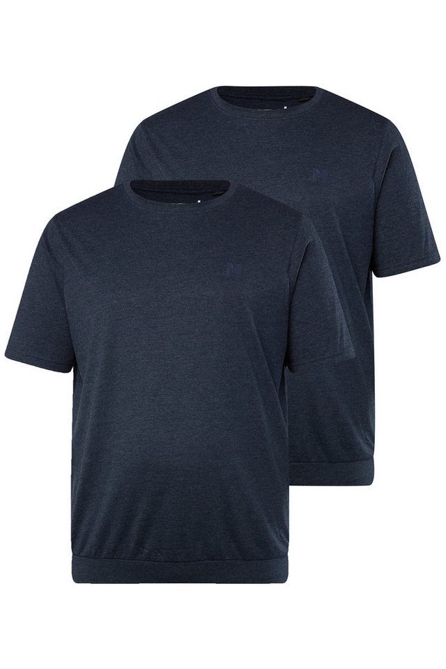 Men Plus T-Shirt T-Shirts 2er-Pack Bauchfit Basic Halbarm Bestseller – Bild 2 von 2