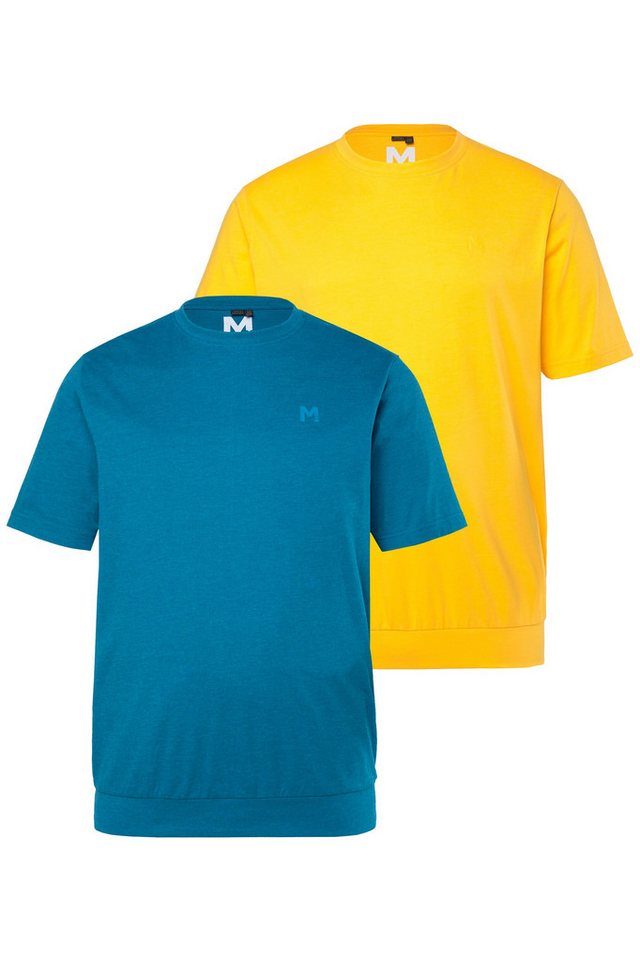 Men Plus T-Shirt T-Shirts 2er-Pack Bauchfit Basic Halbarm Bestseller – Bild 3 von 3