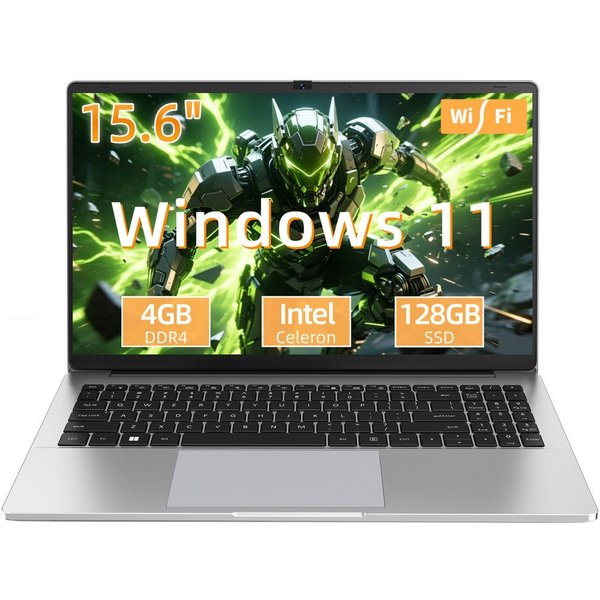 MENGHU 15,6-Zoll Laptop Intel Celeron N4020, 4GB DDR4 128GB eMMC 5G WiFi Notebook (Intel® Celeron® N4020, Intel® UHD Graphics 600, 4 GB, 128 GB SSD)