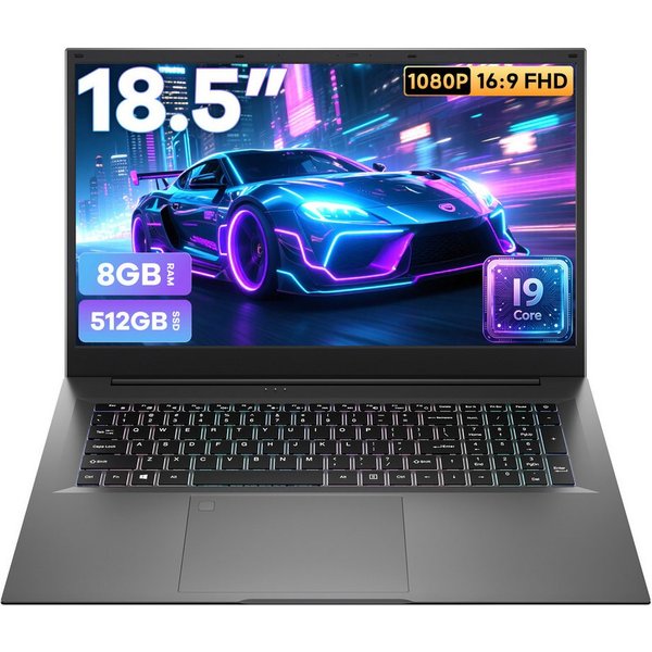 MENGHU 18,5 Zoll Laptop Intel Core i9 8-Kern 16GB RAM 512GB SSD Fingerabdruck Notebook (Intel® Core™ i9-9880H, 8 GB, 512 GB SSD, 8-core CPU)