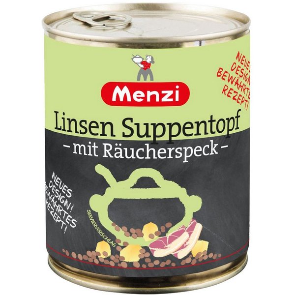 Menzi Fertiggericht, Tafelfertiger Eintopf Linsen