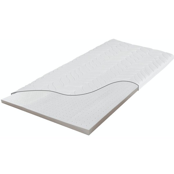 Meos, Topper Latex Topper für Matratzen und Boxspringbetten, 6 cm hoch, Latex, 6 cm, Latex, Made in Germany, Druckentlastend, Waschbarer Bezug