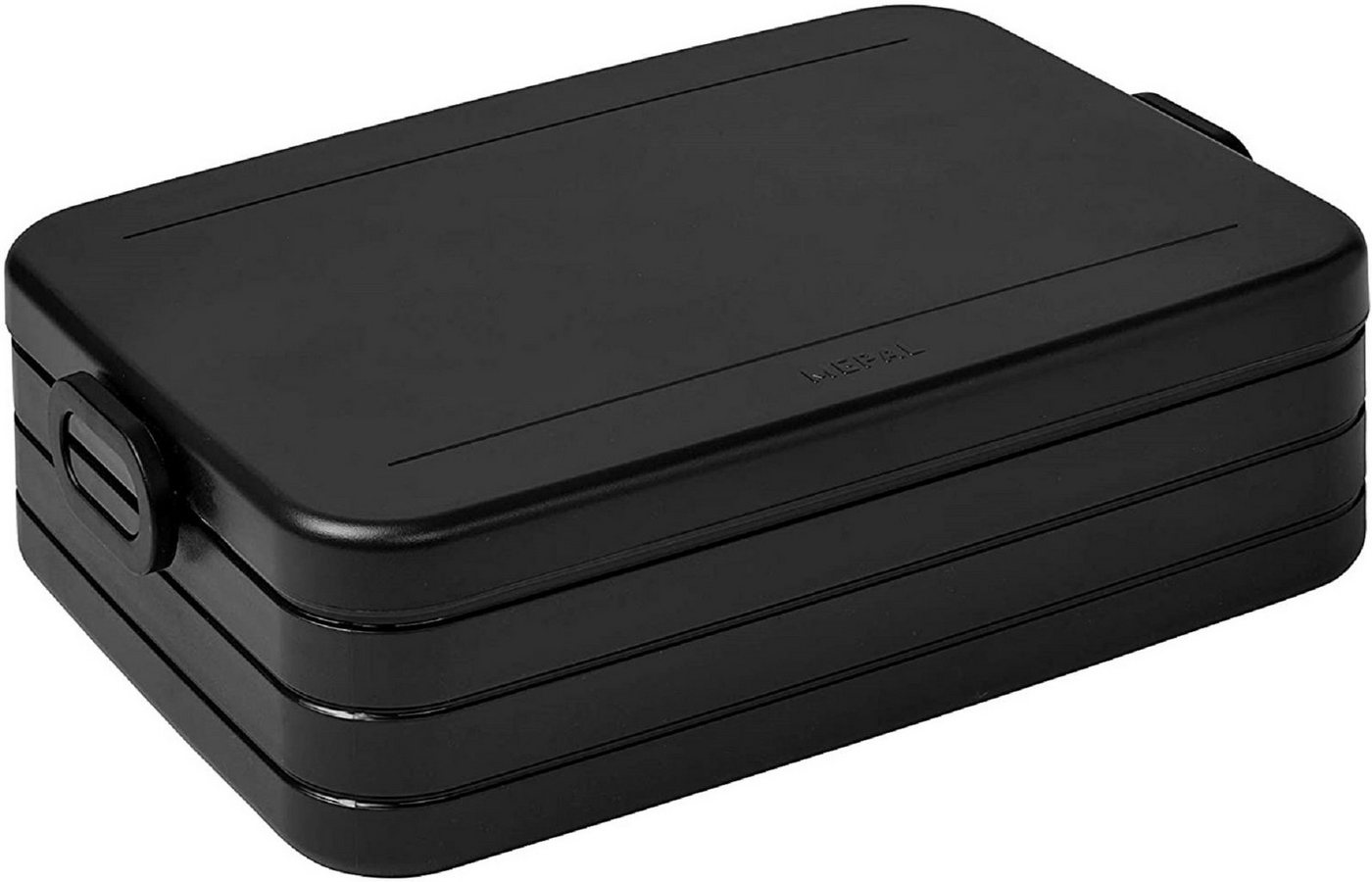 Mepal Lunchbox Bento-Lunchbox Take A Break Large, bis zu 8 Butterbrote, TPE/PP/ABS, Schwarze Edition, mit Fächern, ideal für unterwegs – Bild 2 von 5