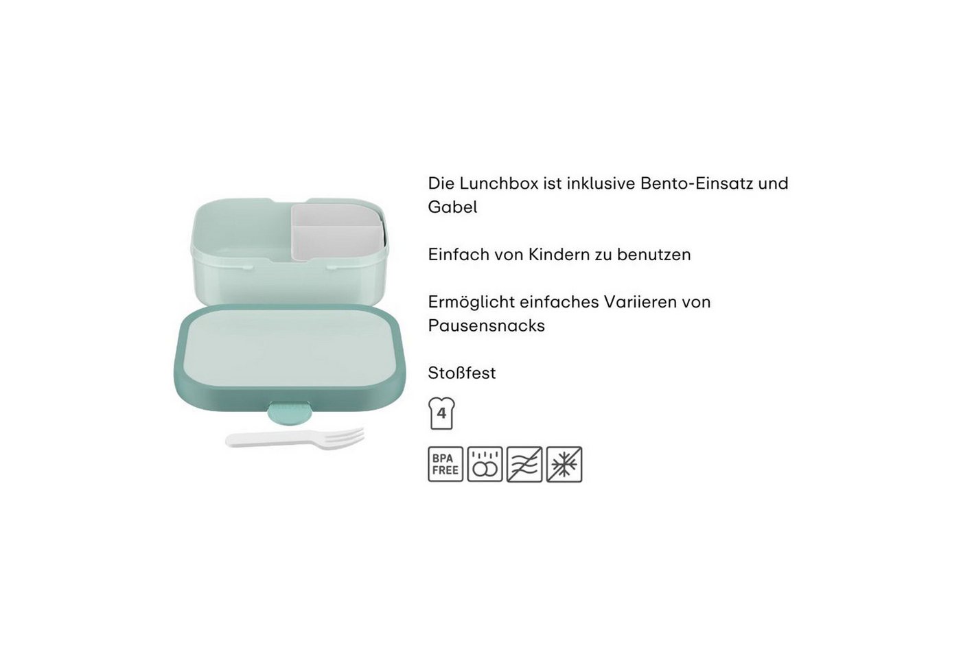 Mepal Lunchbox Campus (2025) Brotdose 750 ml, Kunststoff, (1-tlg), Spülmaschinenfest – Bild 3 von 5