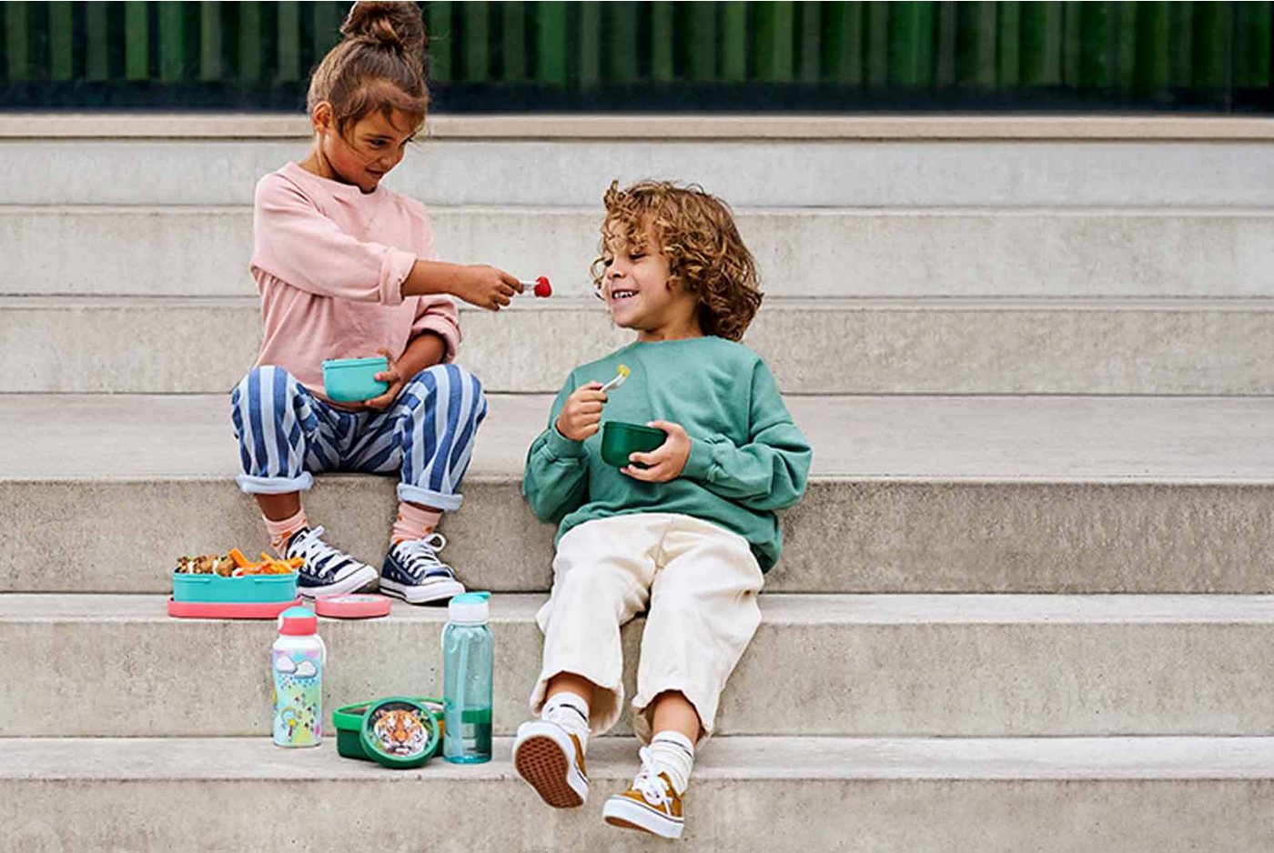 Mepal Lunchbox Campus Lunchset 2-tlg., Acrylnitril-Butadien-Styrol (ABS), (2-tlg) – Bild 4 von 5