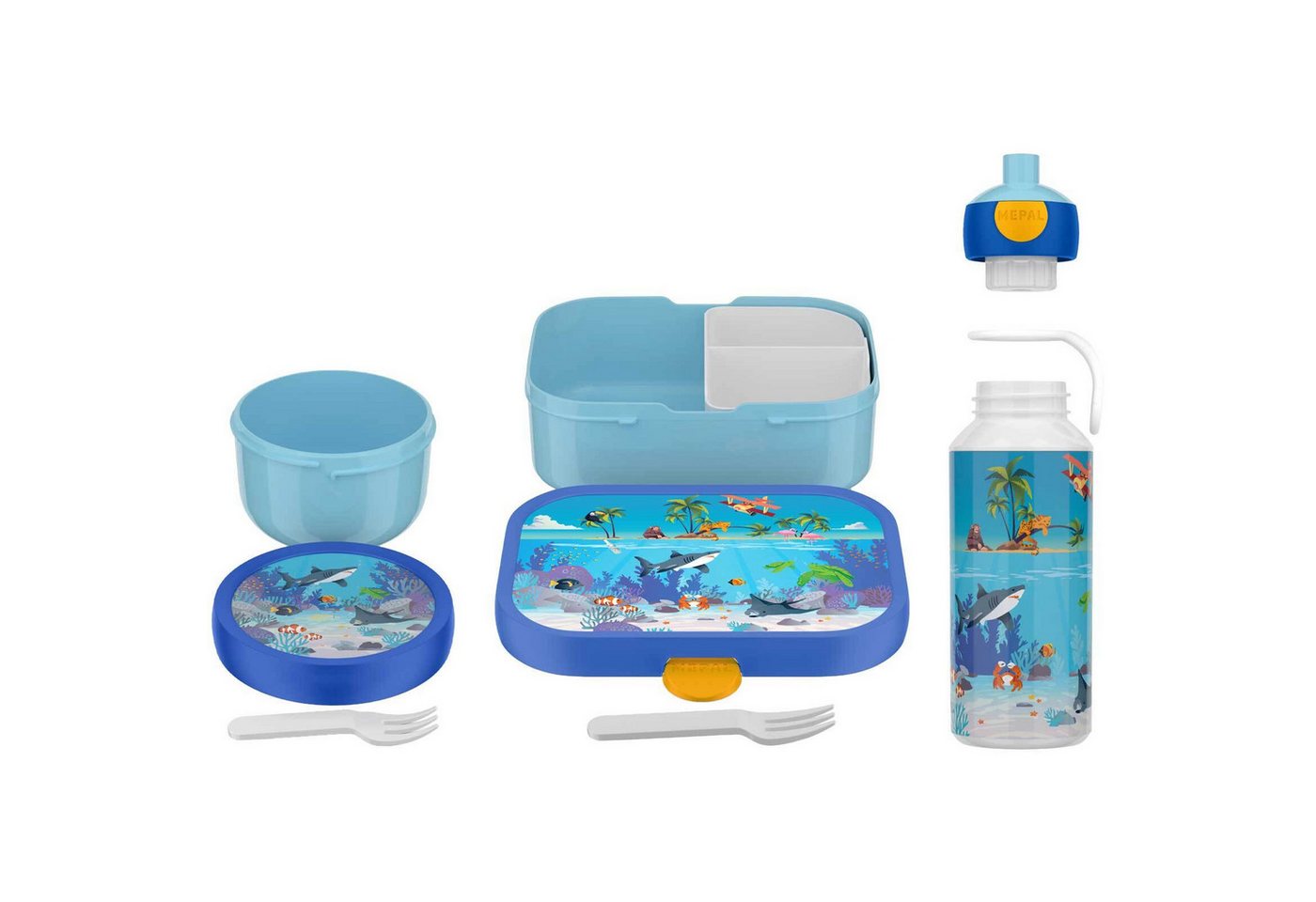 Mepal Lunchbox Campus Lunchset 3-tlg., Acrylnitril-Butadien-Styrol (ABS), (3-tlg) – Bild 3 von 5