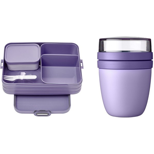 Mepal Lunchbox Lunchbox Take A Break Large für 8 Butterbrote, Praktischer Lunchpot in Vivid Lilac